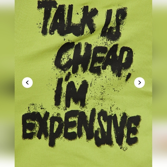 Fashion Nova Talk Is Cheap Denim Maxi Dress - Lime PTP 19" - Picture 3 of 3